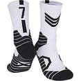 thumbnail image 3 of Elite Basketball Socks, Athletic Sports Socks with 3D Ankle Protection, Compression Cushion Socks for Men & Women, 3 of 7