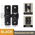 thumbnail image 2 of 4 Pack Aluminum Alloy Flip Latch Lock with Padlock Hole 180 Degree Heavy Duty Slide Door Lock Latch Bolt, 2 of 9
