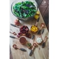 thumbnail image 5 of Akurn 10-Piece Measuring Cup and Spoon Set, Includes 5 Measuring Cups and 5 Measuring Spoons, Copper-Plated Stainless Steel Measuring Cups and Spoons with Gray Non-Slip Silicone Grips, Dishwasher Safe, 5 of 7
