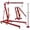 Red, variant on Memoryfield 2 Ton Folding Engine Hoist & 3/4 Ton Underhoist Stand Combo, Hydraulic Shop Crane Cherry Picker with 4-Position Boom, Orange