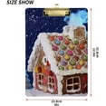 thumbnail image 3 of FMSHPON Gingerbread House Clipboard Hardboard Wood Nursing Clip Board and Pull for Standard A4 Letter 13x9 inches, 3 of 8