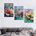 thumbnail image 4 of Ullo0ord Flower Wall Art for Living Room, Framed Floral Canvas Wall-Art for Bedroom, Print Painting, Size, 4 of 4
