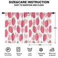 thumbnail image 2 of Blackout Kids Curtains,Strawberry Plants Fruit Heart White Pattern Childrens Insulated Curtains Set Of 2,Bedroom Essentials,Toddler Room Decor 42"x54", 2 of 5
