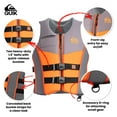 thumbnail image 3 of Quiksilver Men's Life Jacket, US Coast Guard Approved PFD, Flotation Device Level 70 Buoyancy Aid for Fishing Kayaking Boating, Dual Size L/XL 36"- 44", 3 of 7