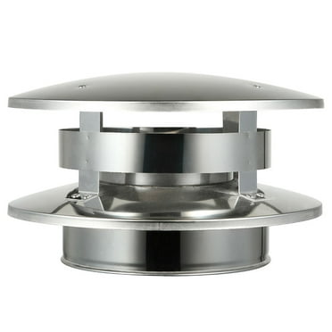 AllFuelHST Chimney Cap with Flat Top for 6" Inner Diameter Chimney Pipe