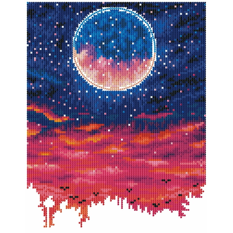 ★専用★ダイヤモンドアート特殊ビーズ　ブルームーン　30cm X30cm DIAMOND DOTZ® Blue Moon Special Edition Diamond Painting Kit