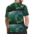 thumbnail image 2 of Wukai Jelly Fish Print Men's Short-Sleeved Mesh T-Shirt,Quick-Dry Short Sleeve Workout T-Shirt-6X-Large, 2 of 8