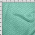 thumbnail image 4 of oneOone Rayon Turquoise Blue Fabric Conversational Moustache Craft Projects Decor Fabric Printed By The Yard 56 Inch Wide, 4 of 4