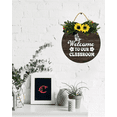 thumbnail image 2 of Eveokoki Welcome To Our Classroom Front Door Sign Funny Wreaths Hanging Wooden Plaque Decoration Round Rustic Wood Farmhouse Porch Decor for Home Front Door Decor, 12 x 12 Inch, 2 of 6