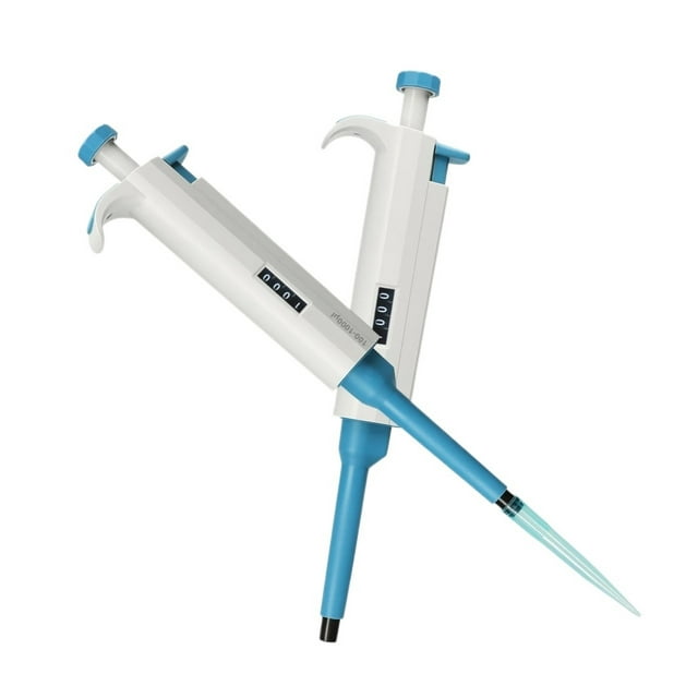 Laboratory Automatic Pipette Single Channel Adjustable Micropipette Equipment Plastic Transfer Pipettor With Pipette Tips ,Easy Calibration