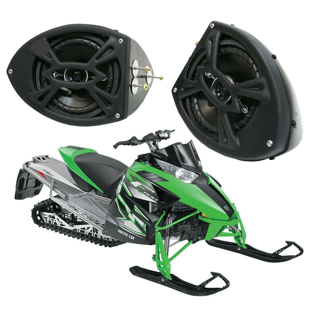 Artic Cat Snowmobile Kicker System DSC5 Gloss Black Speaker Pods Pair