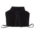 thumbnail image 1 of TABLETREANDS Collar Falso De Media Negro Desmontable En Poliéster Para Estilo, 1 of 7