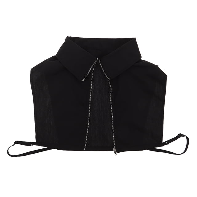 TABLETREANDS Collar Falso De Media Negro Desmontable En Poliéster Para Estilo