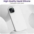 thumbnail image 6 of 9 DIGITAL Silicone Slim Cell Phone Case for iPhone 13, White, 6 of 12