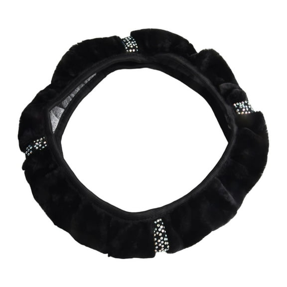 Steering Wheel Cover Handbrake Cover Steering Universal Wheel Cover Car Fur Wool