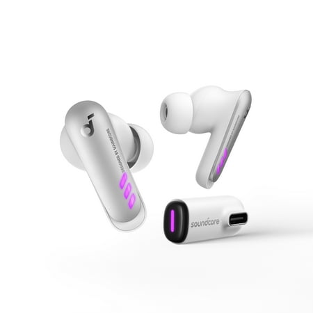 Soundcore VR P10 Gaming Earbuds-Low Latency, Meta Officially Co-branded, Dual Connection, 2.4GHz Wireless, USB-C Dongle Included-Compatible with Meta Quest 2, Steam Deck, PS4, PS5, PC, Switch