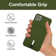 thumbnail image 5 of case for iPhone 11 Pro Max Case with Card Holder [Soft Microfiber Lining] Silicone Slim Thin Phone Cases Shockproof Protective iPhone 11 Pro Max Wallet Case Green, 5 of 12