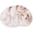 thumbnail image 3 of Coolnut Rose Gold Abstract Marble Coasters Absorbent Heat Resistant Drink Coaster Ceramic Stone Coaster with Cork Base Desktop Protection Mat for All Kinds of Cups and Mugs 4PCS Home Decor, 3 of 6