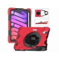 thumbnail image 1 of Case for iPad Mini 6 2021 (6th Generation) with Pencil Holder / 360 Rotation Stand / Hand Strap and Shoulder Strap Rugged Shockproof Cover for iPad Mini 6th Gen 8.3 Inch, 1 of 6