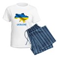 thumbnail image 5 of CafePress - Cool Ukraine Flag Ukrainian Pride Native H Pajamas - Women's Short Sleeve Print T-Shirt and Pants Light Cotton Pajama Set, 5 of 7