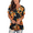 Black, variant on FOLUNSI Womens T Shirts Short Sleeve Round Neck Loose Print Tunic Tops with Pocket