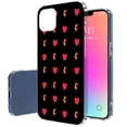 thumbnail image 1 of TalkingCase Slim Case for Apple iPhone 14, Slim Thin Gel Tpu Cover, Lightning Hearts Print, Light Weight, Flexible, Soft, Anti-Scratch, Printed in USA, 1 of 7