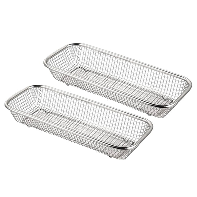 unbranded 2Pcs Metal Basket For Dishwasher Silver For Dishwasher Cleaning