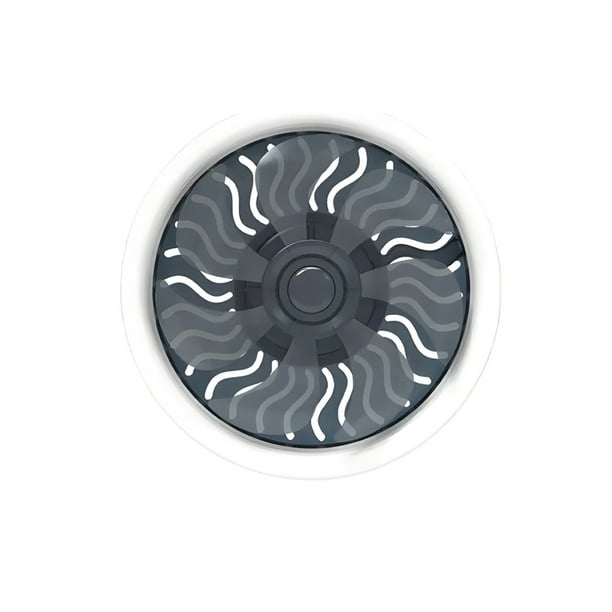 Ventilador de Techo con Lámpara Megaluz 10 Pulgadas Base E27 Iluminación Led