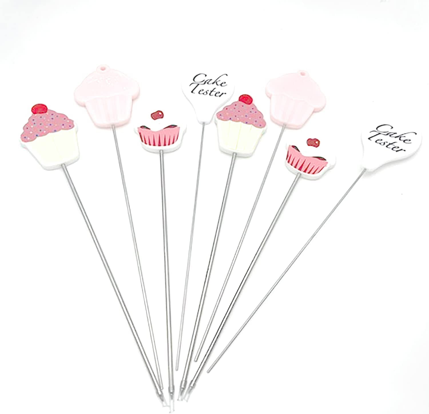 Cake Tester 4 Pieces Stainless Steel Baking Tester with Cover Reusable  Metal Cake Tester Mini Cupcake Tester Baking Cake Tester Needle Sticks for