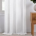 thumbnail image 5 of Gap Home Multi-Nep Organic Cotton Light Filtering Window Curtain Pair White 95, 5 of 6