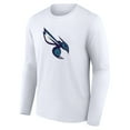 thumbnail image 2 of Men's White Charlotte Hornets Alternate Logo Long Sleeve T-Shirt, 2 of 3