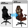 thumbnail image 5 of Pzuqiu Zipper Deer Computer Chair Seat Slipcovers Comfortable Office Chairs Protector Stylish Rotating Backrest and Seat Protectors for Gaming Room Office Home Decor, 5 of 7