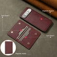 thumbnail image 4 of 2 In 1 Case for Google Pixel 10 / 10 Pro with Kickstand, Detachable Magnetic PU Leather Wallet Case with Card Slots Kickstand Protective Phone Cover Men Women for Google Pixel 10 / 10 Pro - Winered, 4 of 7