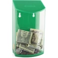 thumbnail image 2 of MCB - Rounded Acrylic Charity Box - Donation Box - Collection Box - Tip Container -Green, 2 of 5