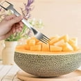 thumbnail image 4 of 2 Pcs Watermelon Slicer Cutter, 2-in-1 Watermelon Fork Slicer, Summer Watermelon Cutting Artifact, Stainless Steel Fruit Forks Slicer Knife for Family Parties Camping, 4 of 5
