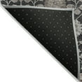 thumbnail image 3 of Addison Rugs Chantille Indoor/Outdoor Transitional Floral Black Washable Rectangle Rug, 2'6" x 3'10", 3 of 6