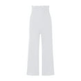 thumbnail image 6 of hirigin Women Ruffled Wide-leg Pants, Summer Casual Loose High Waist Solid Color Trousers, 6 of 8