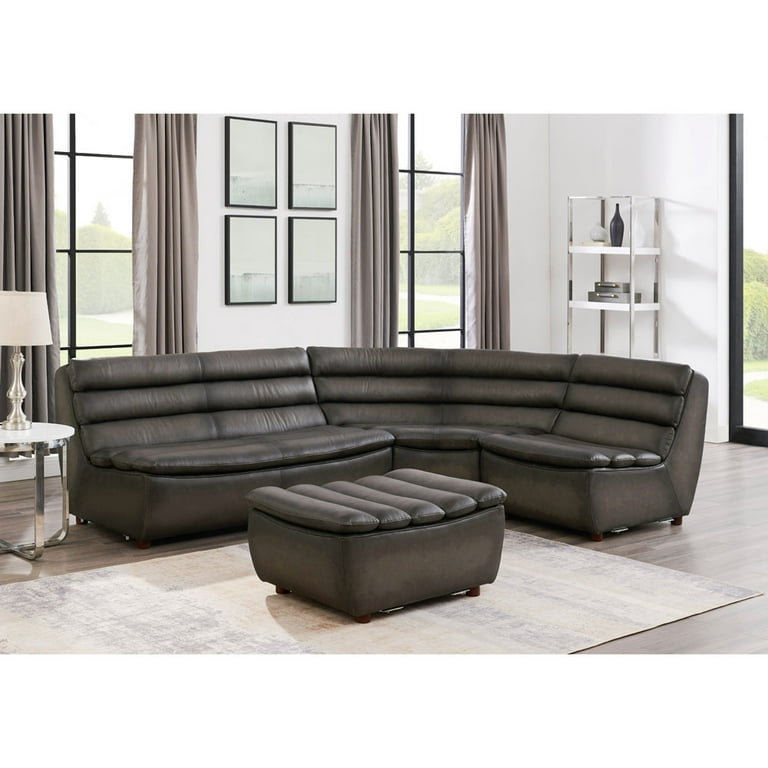 Hydeline deals leather sectional