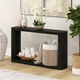 thumbnail image 5 of Evelyn&Zoe Modern/Contemporary 52" Wide Black Grain Console Table, 5 of 5