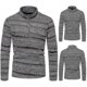 thumbnail image 1 of Jersey con media cremallera y cuello alto para hombre, Top de punto floral de estilo famoso a la moda, 1 of 5