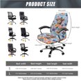 thumbnail image 5 of HELLHERO Boho Mandala Flower Print Office Chair Cover with Armrest Covers, Stretchy Gaming Chair Seat Covers, Office Chairs Armrest Slipcover, Machine Washable, 5 of 6