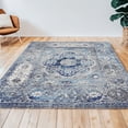 thumbnail image 6 of Area Rug 5x7 ft Living Room Area Rug Bohemian Washable Area Rugs with Non Slip Rubber Backing Vintage Area Rug Thin Carpet for Kitchen Laundry Room Bedroom, 6 of 8