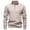 Beige, variant on GBSYEWXS Pullover Sweater For Men Long Sleeve Solid Color Zip-Up Fleece Elegant Collared Sweaters Beige