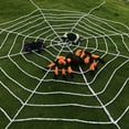 thumbnail image 4 of Baywell Halloween Spider Webs Decorations 9-Rings /12-Rings Round Spider Webs, 360cm/500cm Spider Webs for Halloween Indoor and Outdoor Party Supplies, 4 of 8