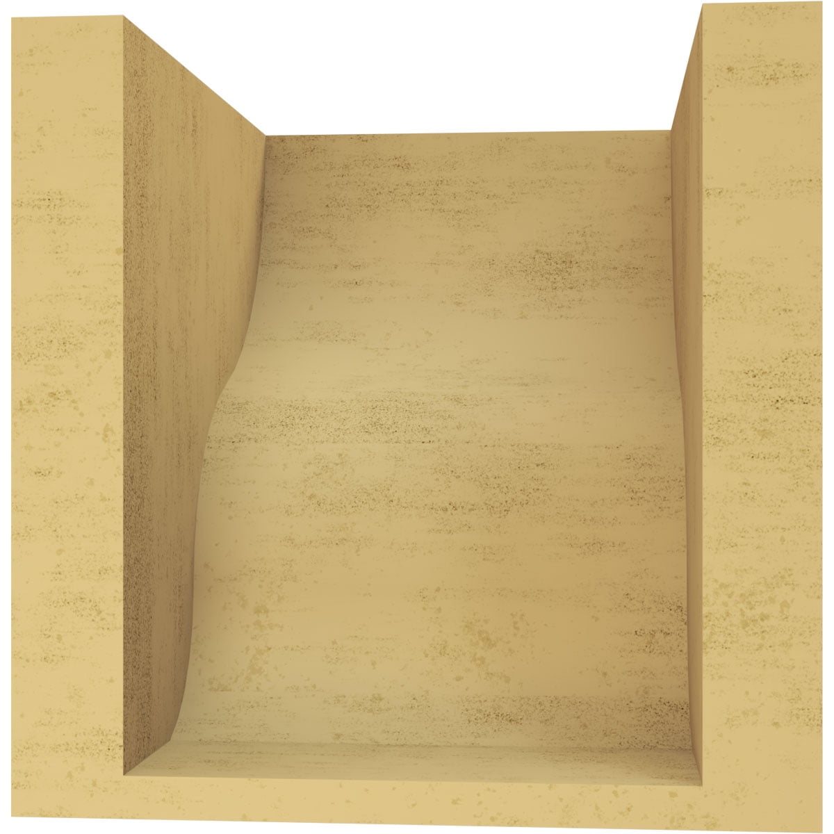 7"W x 7"D x 7"H Wide Greensboro Rough Cedar Woodgrain TimberThane Corbel, Primed Tan