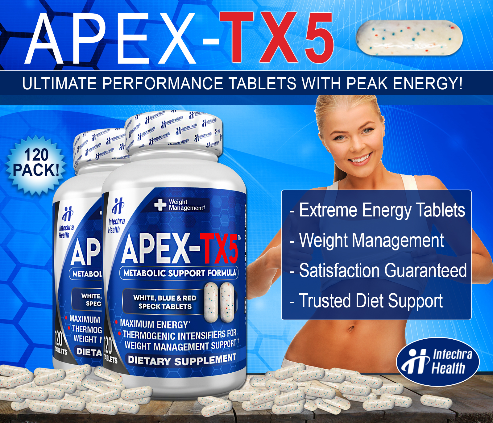 APEX-TX5 Diet Pills - Weight Management & Energy Support, 120 Tablets Per Bottle - image 4 of 7