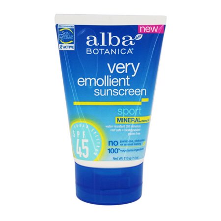 Alba Botanica Spf 45 Emollient Sunscreen Sport alba botanica spf 45 emollient sunscreen sport