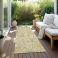 thumbnail image 6 of Addison Rugs Chantille Indoor/Outdoor Modern Abstract Gold Washable Runner Rug, 2'3" x 7'6", 6 of 6