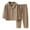 Brown, variant on Toddler Toddler Kids Toddler Girls Boys Soft Comfy Modal Solid Raglan Sleepwear Pajamas Pjs 2pcs Set Size 2-3 Years