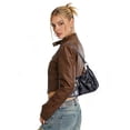 thumbnail image 5 of Gustave PU Leather Shoulder Bag for Women Y2K Top Handle Handbag Purse Trendy Underarm Hobo Clutch Bags - Black, 5 of 9